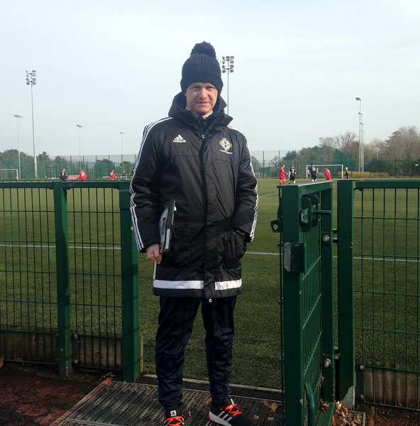 Keith Hamilton who is an Irish FA Volunteer Match Monitor and has been involved within various other volunteer roles at the Irish FA.